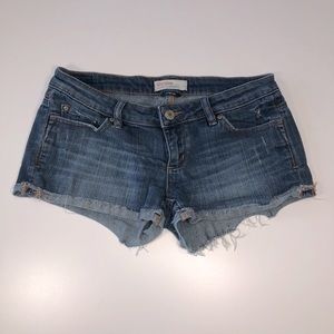 GRG DNM Distressed and Frayed Stretch Shorts